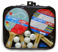 Набор Start Line: 4 Ракетки Level 100, 6 Мячей Club Select, Сетка с креплением 61-452 - купить-теннисный-стол.рф разумные цены на теннисные столы