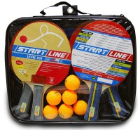 Набор Start Line: 4 Ракетки Level 200, 6 Мячей Club Select, Сетка с креплением 61-453 - купить-теннисный-стол.рф разумные цены на теннисные столы