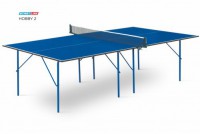 Теннисный стол для помещения swat Hobby 2 blue любительский стол для использования в помещениях 6010 - купить-теннисный-стол.рф разумные цены на теннисные столы