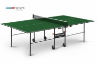 Теннисный стол для помещения black step Olympic green с сеткой для частного использования 6021-1 - купить-теннисный-стол.рф разумные цены на теннисные столы