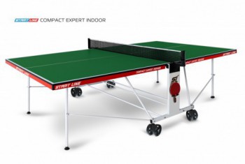 Теннисный стол для помещения Compact Expert Indoor green proven quality 6042-21 - купить-теннисный-стол.рф разумные цены на теннисные столы
