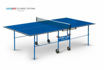 Теннисный стол для помещения swat Olympic Optima blue компактный для небольших помещений 6023-2 sportsman - купить-теннисный-стол.рф разумные цены на теннисные столы